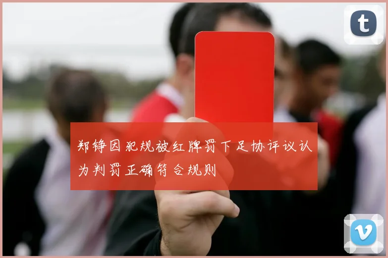 郑铮因犯规被红牌罚下足协评议认为判罚正确符合规则